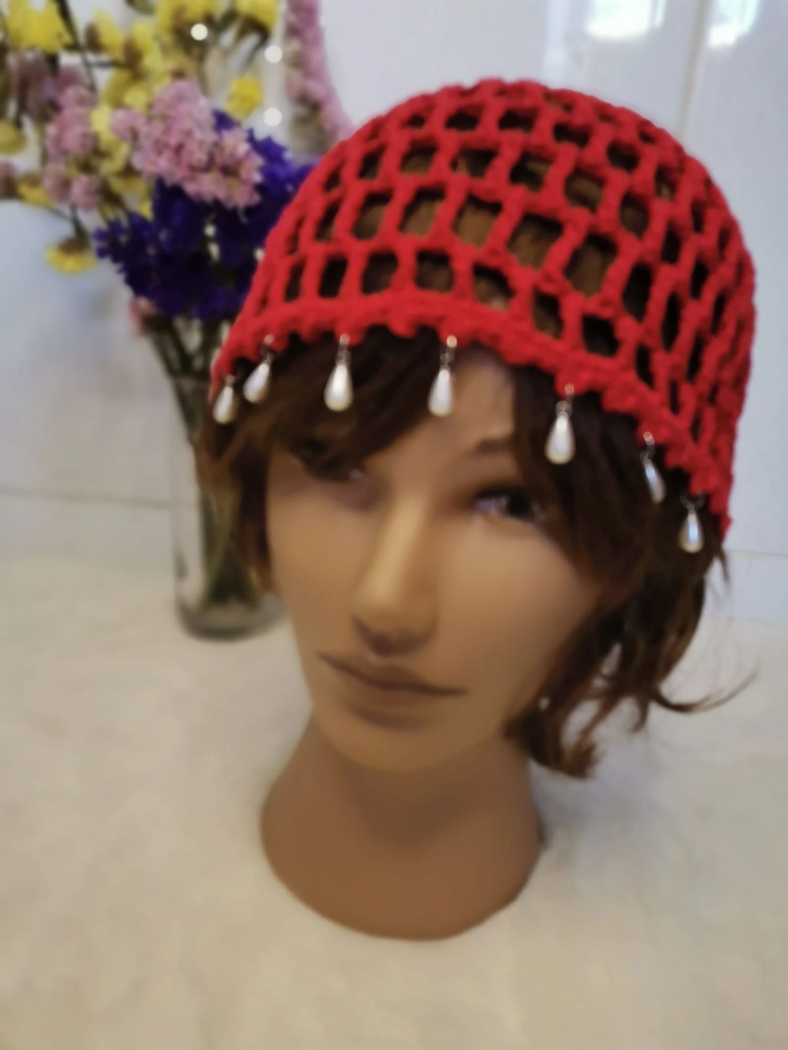 Gorro casquette (Mesh Hat ) a crochet